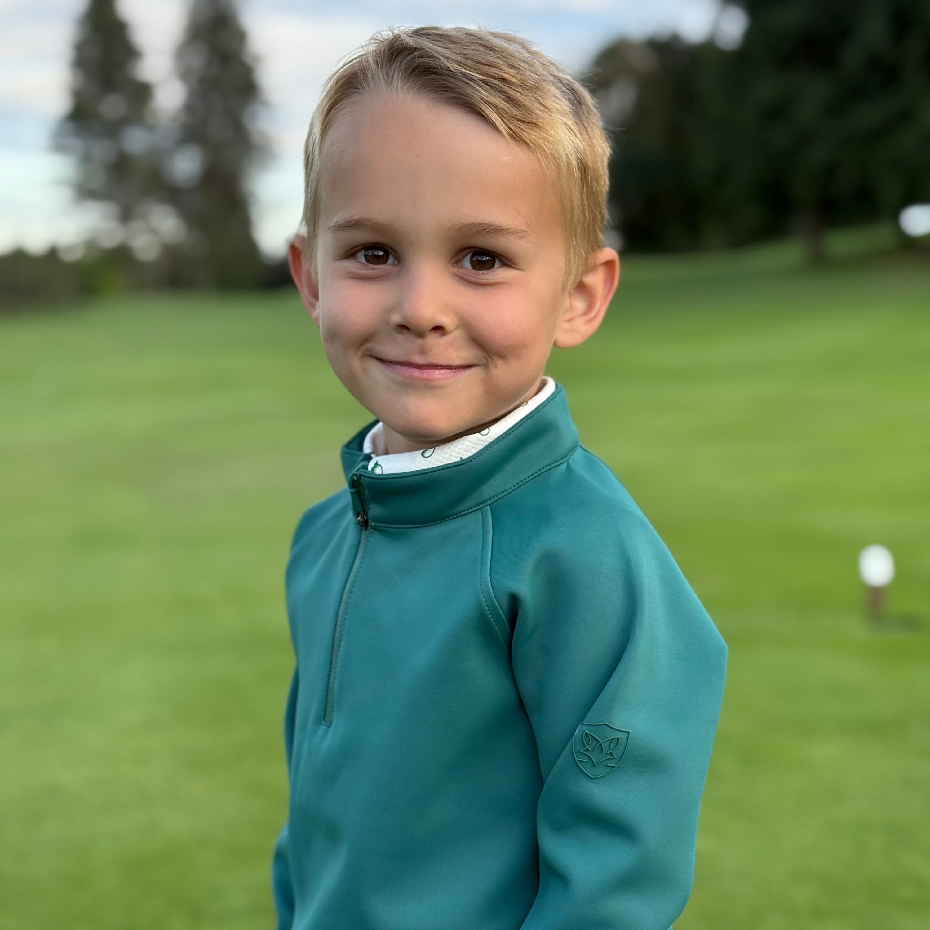 The Foxden Pullover: Fairway Green