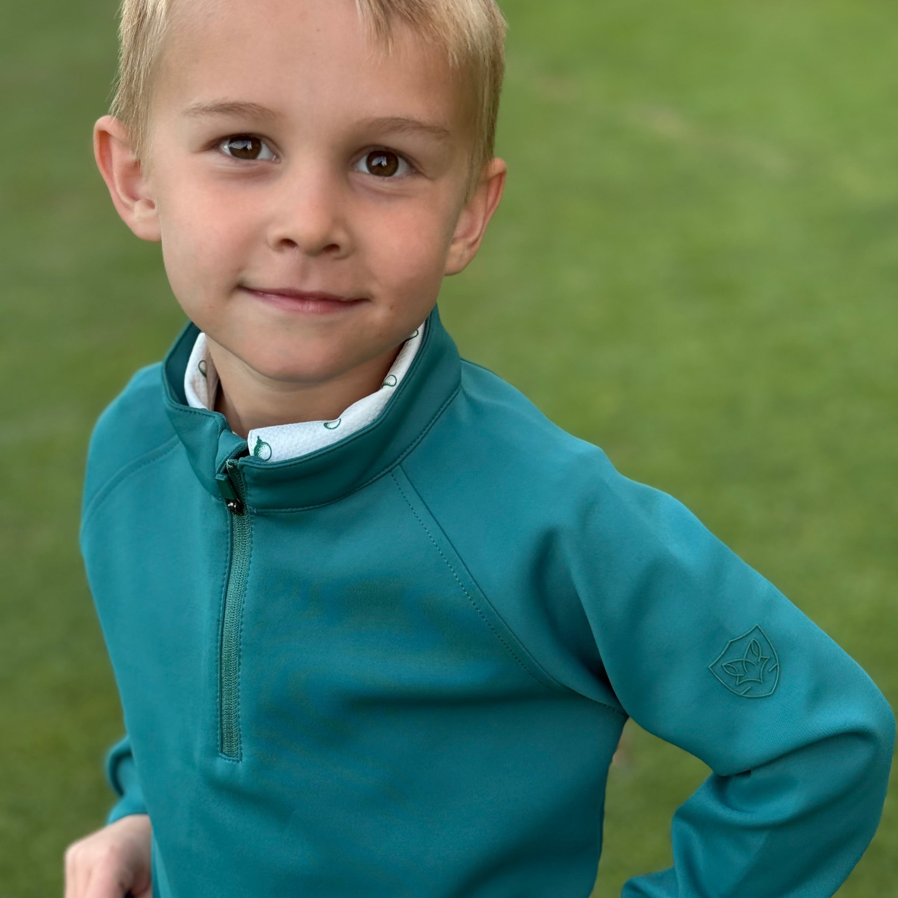 The Foxden Pullover: Fairway Green