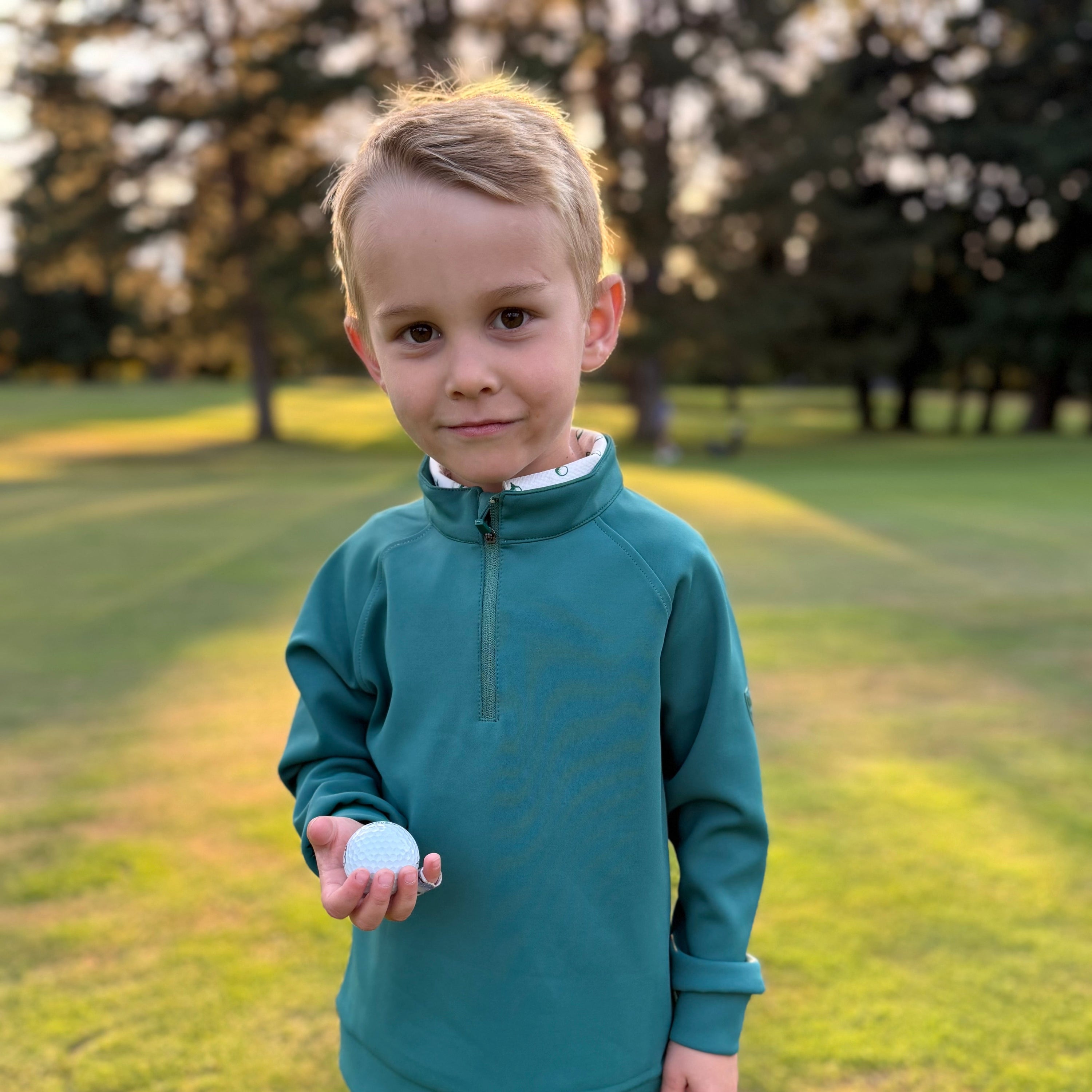 The Foxden Pullover: Fairway Green