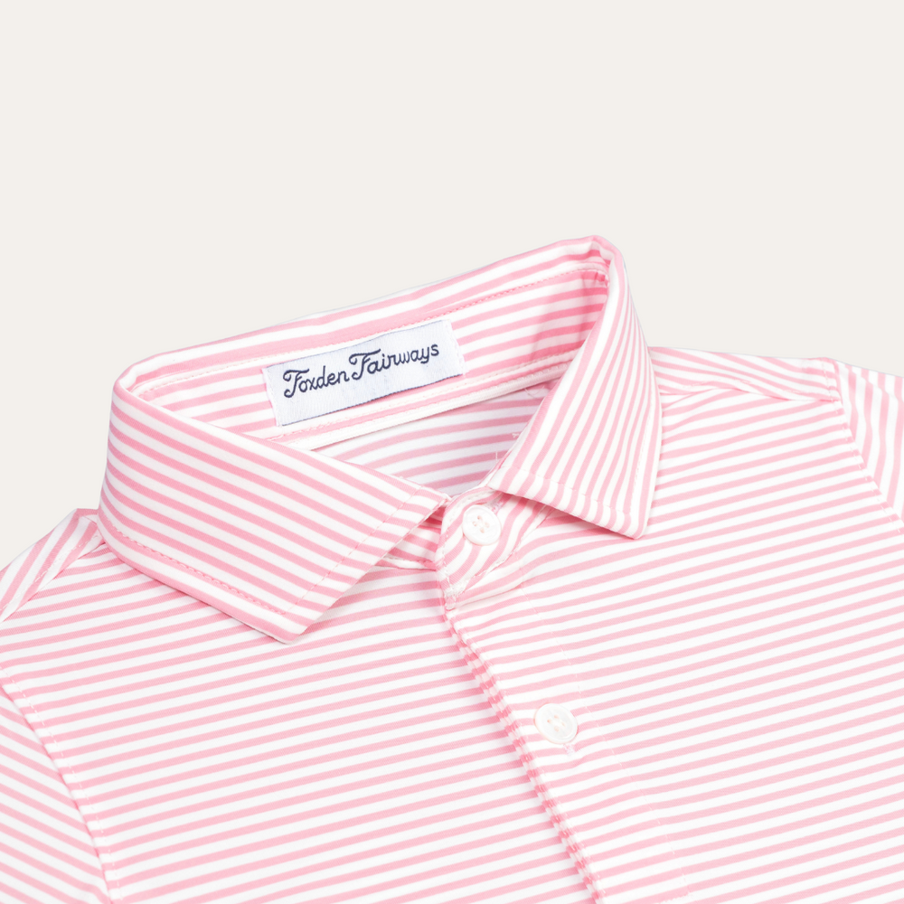 Fairway Stripes Girls: Pink Rosewood