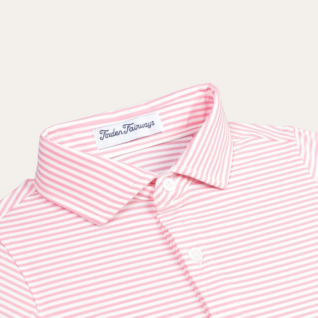 Fairway Stripes Girls: Pink Rosewood