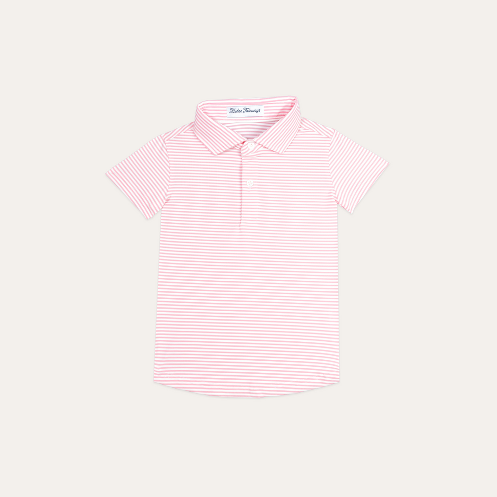Fairway Stripes Girls: Pink Rosewood