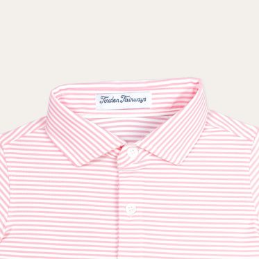Fairway Stripes Girls: Pink Rosewood