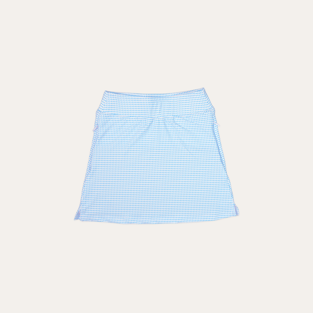 The Performance Print Skort - Hare Edition: Harbor Blue