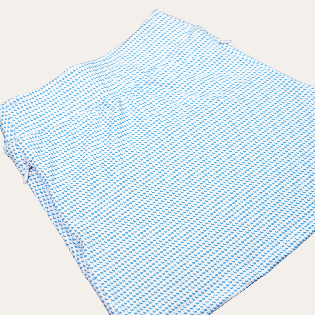The Performance Print Skort - Hare Edition: Harbor Blue