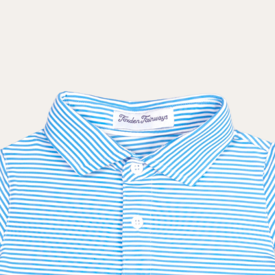 Fairway Stripes Girls: Blue Sky