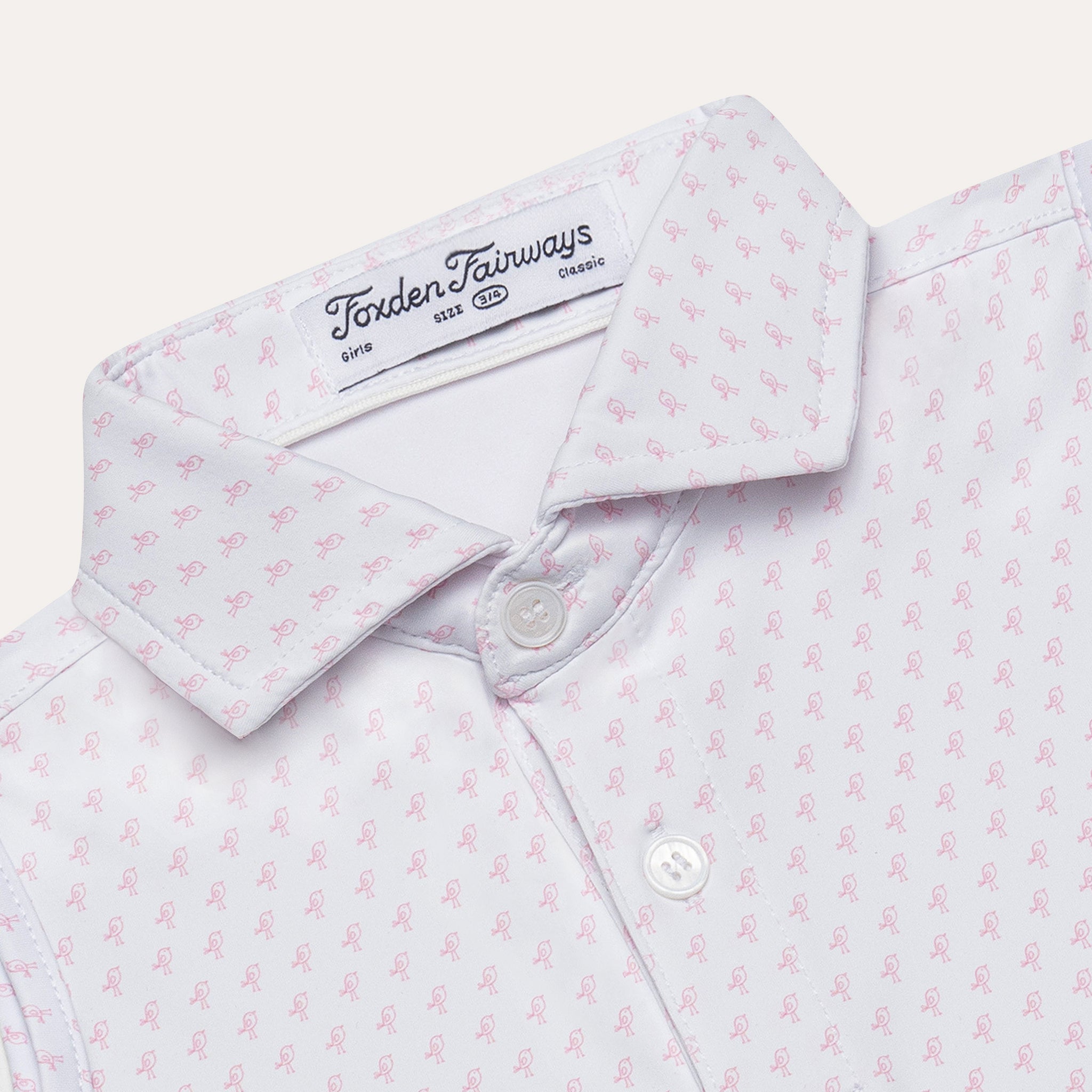 Birdie Girls Polo: Pink