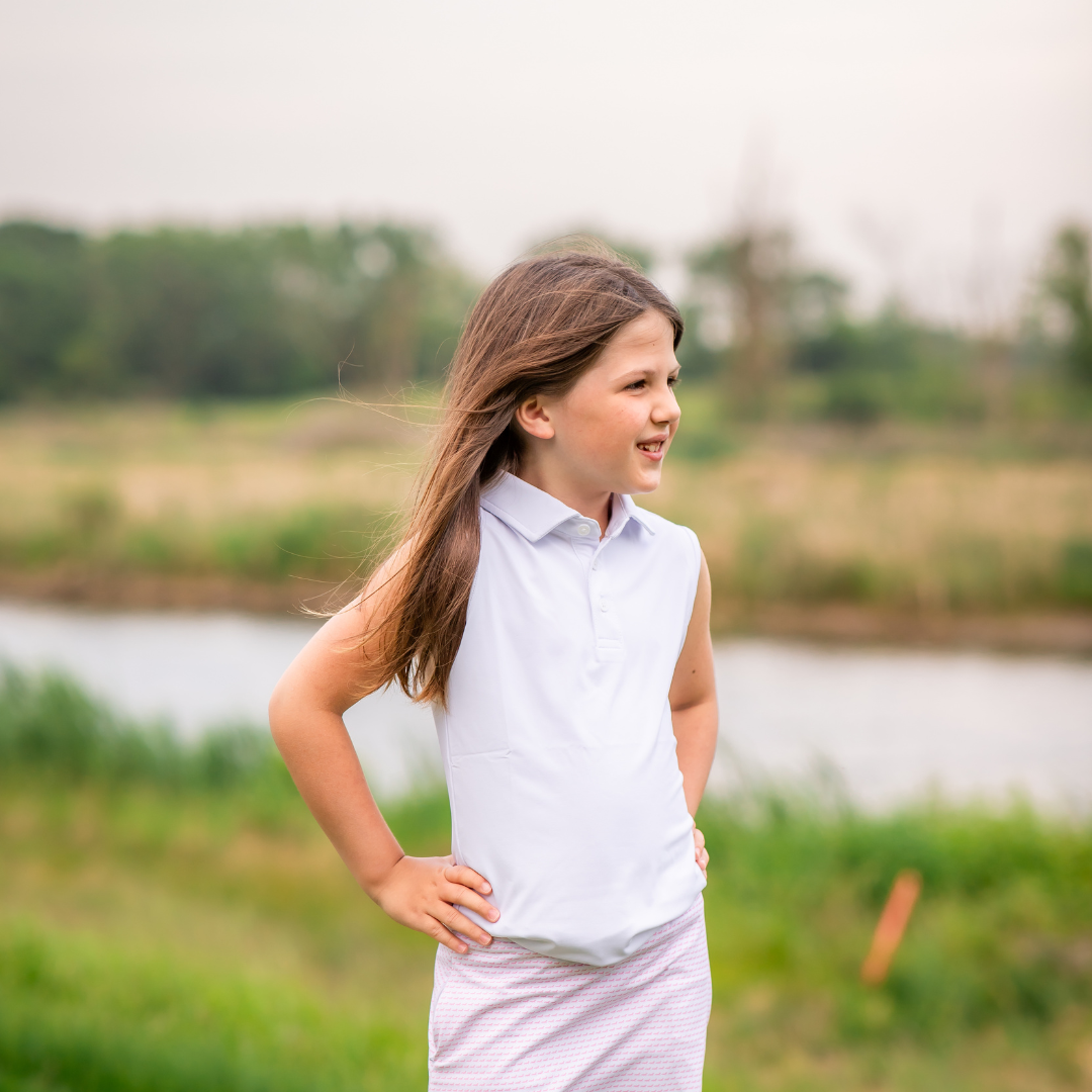 Classic White Polo Girls