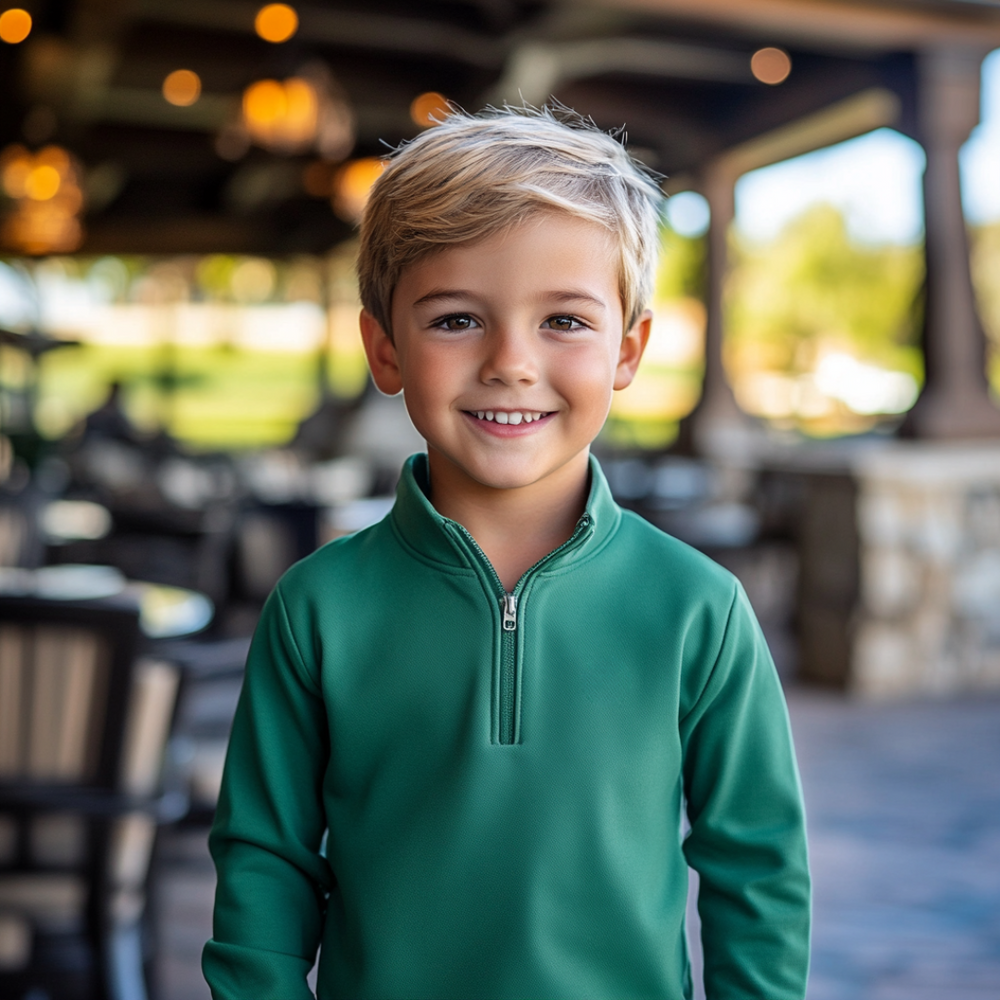 The Foxden Pullover: Fairway Green