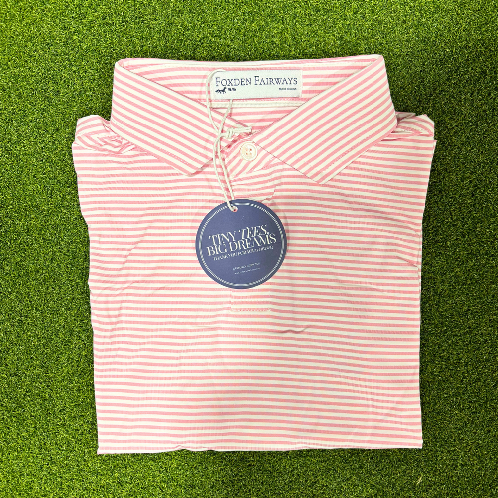 Fairway Stripes Girls: Pink Rosewood