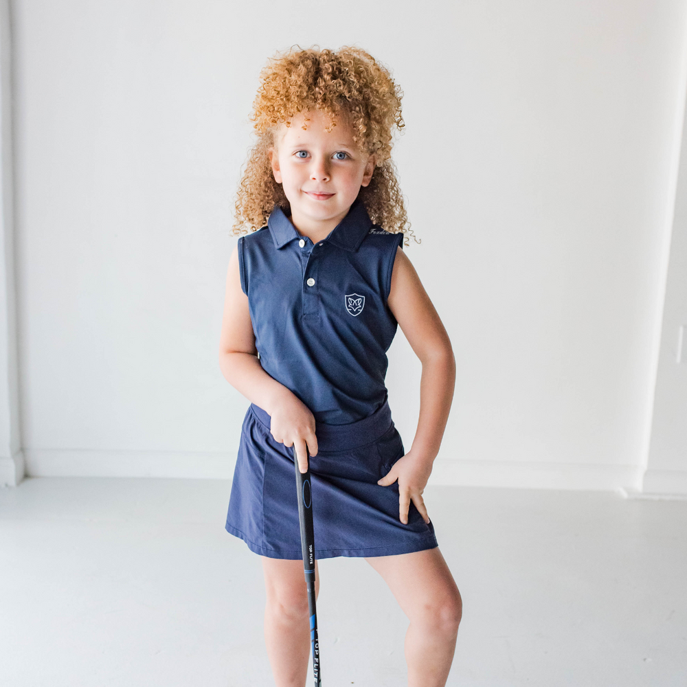 Girls Navy Foxden Classic