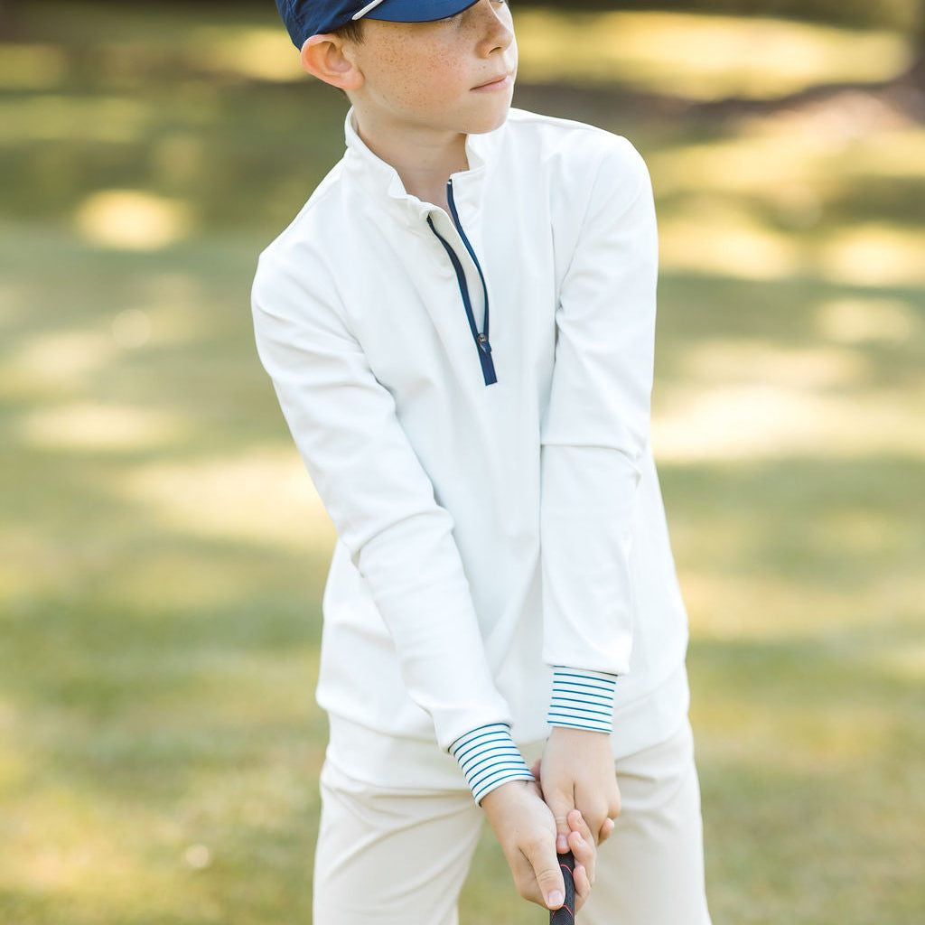 Performance Zip: White