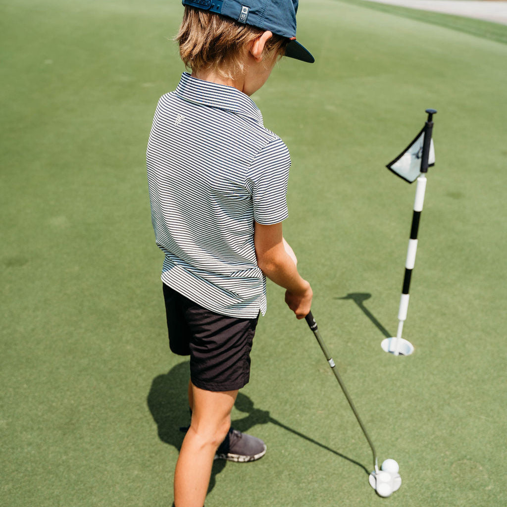 Fairway Stripes: Midnight Navy