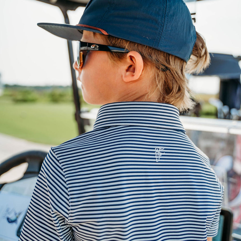 Fairway Stripes: Midnight Navy