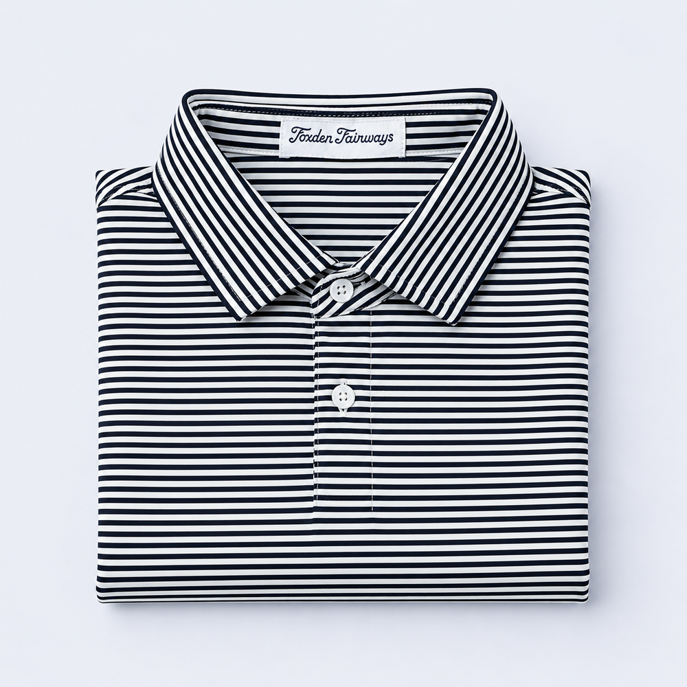 Fairway Stripes: Midnight Navy