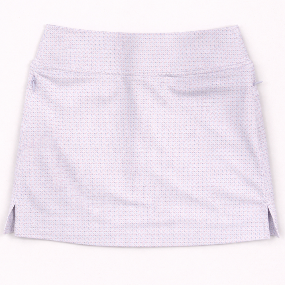 The Performance Skort: Clubhouse Print Pink & Blue