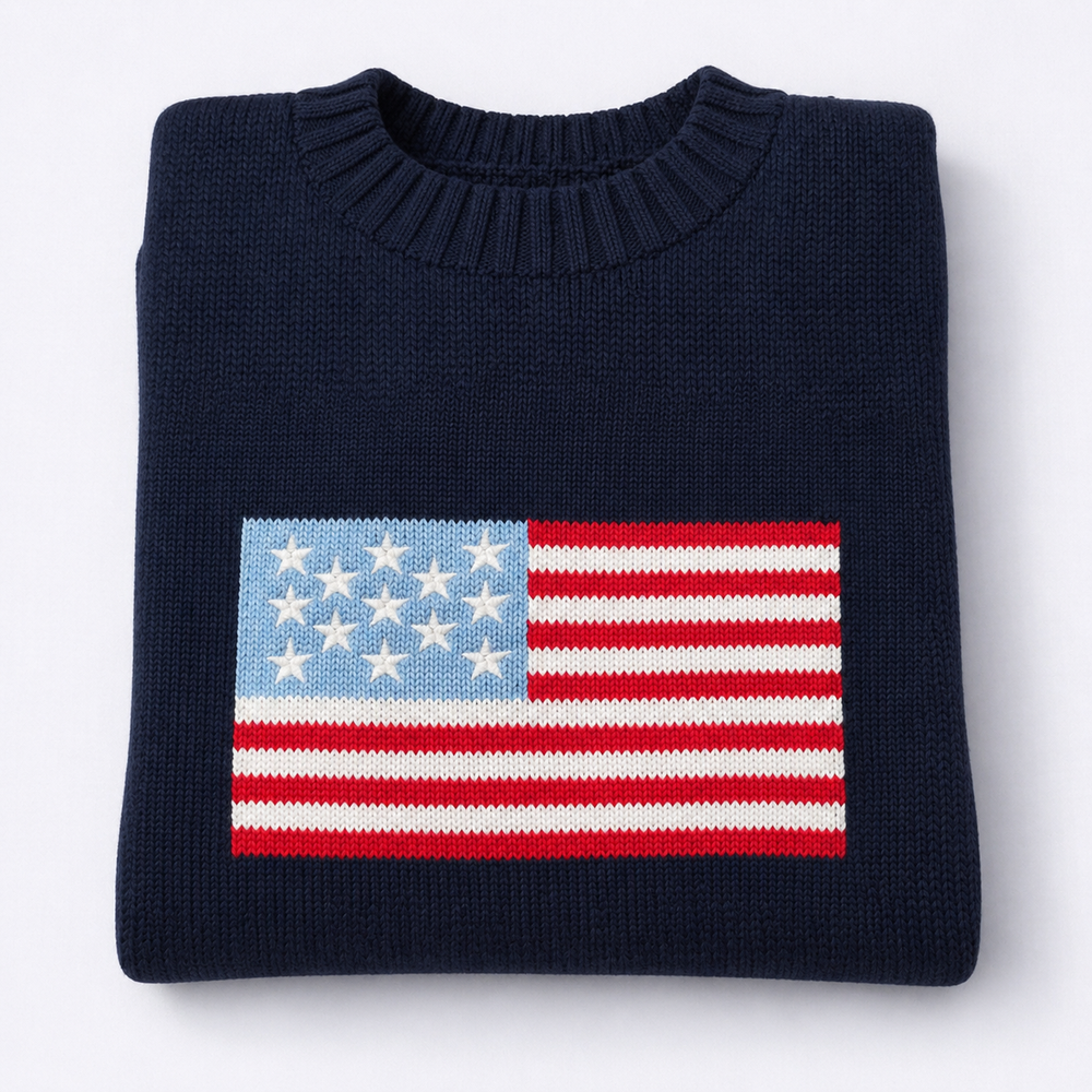 The USA Sweater: Navy