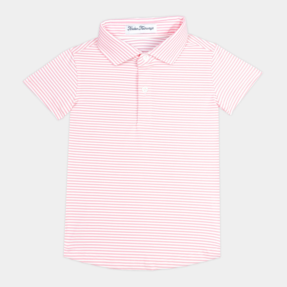 Fairway Stripes Girls: Pink Rosewood